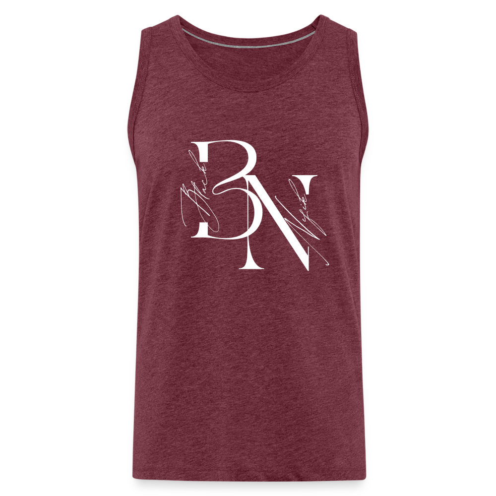 Débardeur Premium Homme - rouge bordeaux chiné