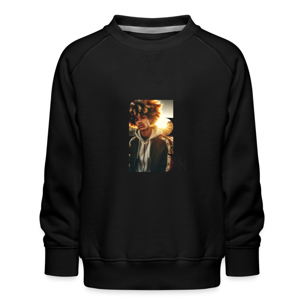 Sweat ras-du-cou Premium Enfant - noir