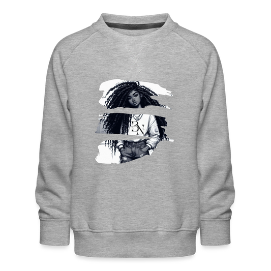 Sweat ras-du-cou Premium Enfant - gris chiné