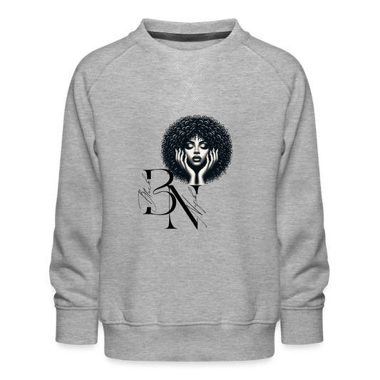 Sweat ras-du-cou Premium Enfant - gris chiné