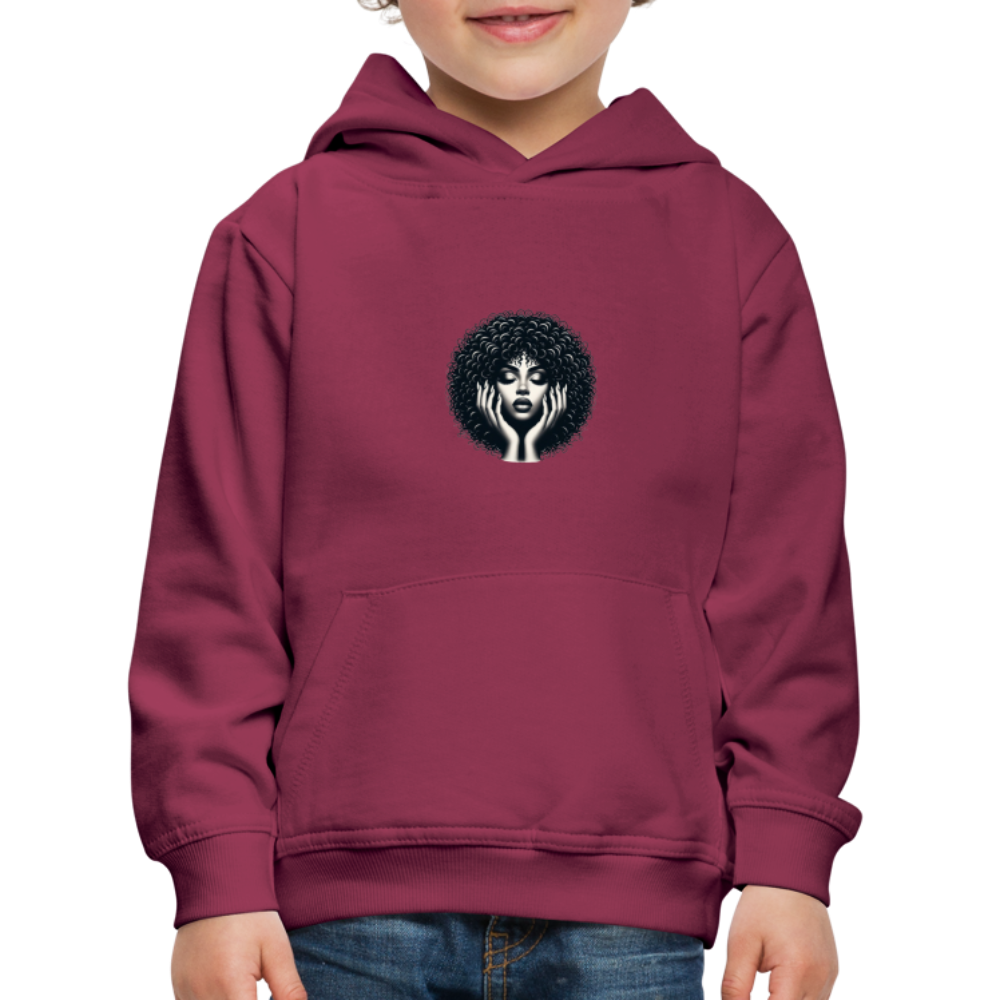 Pull à capuche Premium Enfant - bordeaux