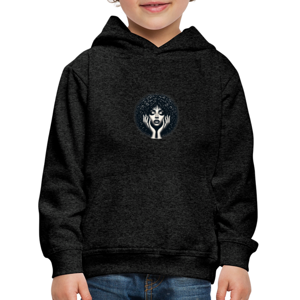 Pull à capuche Premium Enfant - charbon