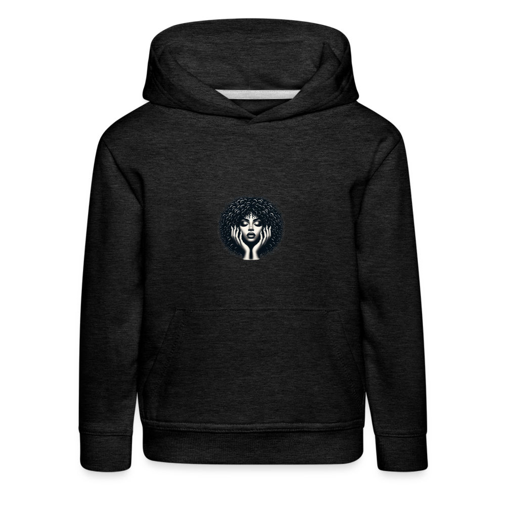 Pull à capuche Premium Enfant - charbon