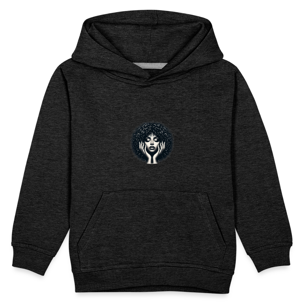 Pull à capuche Premium Enfant - charbon