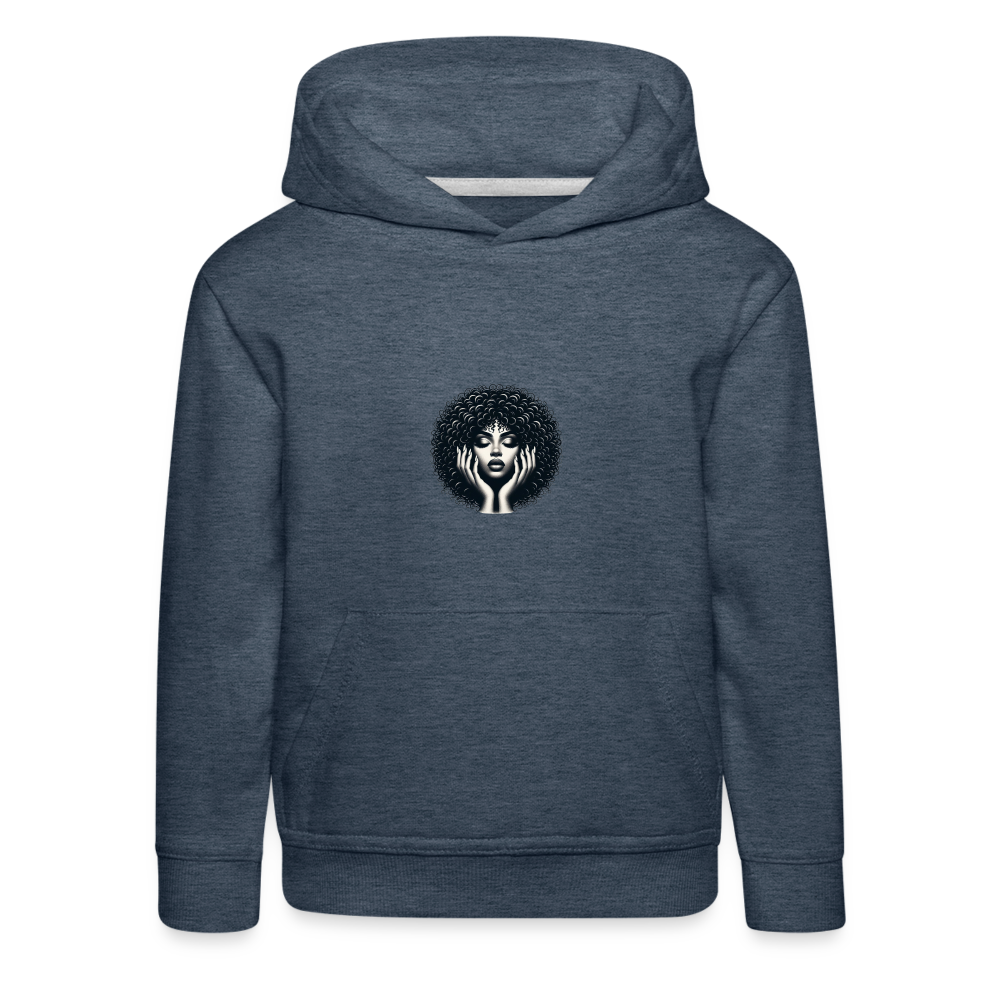 Pull à capuche Premium Enfant - bleu jeans