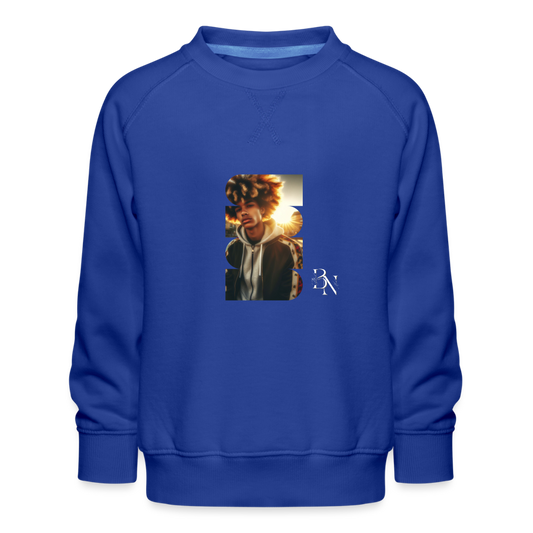 Sweat ras-du-cou Premium Enfant - bleu royal