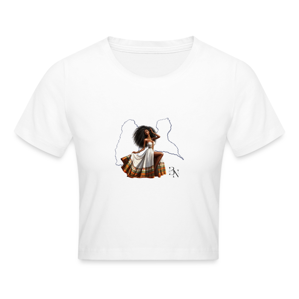 Crop top - blanc