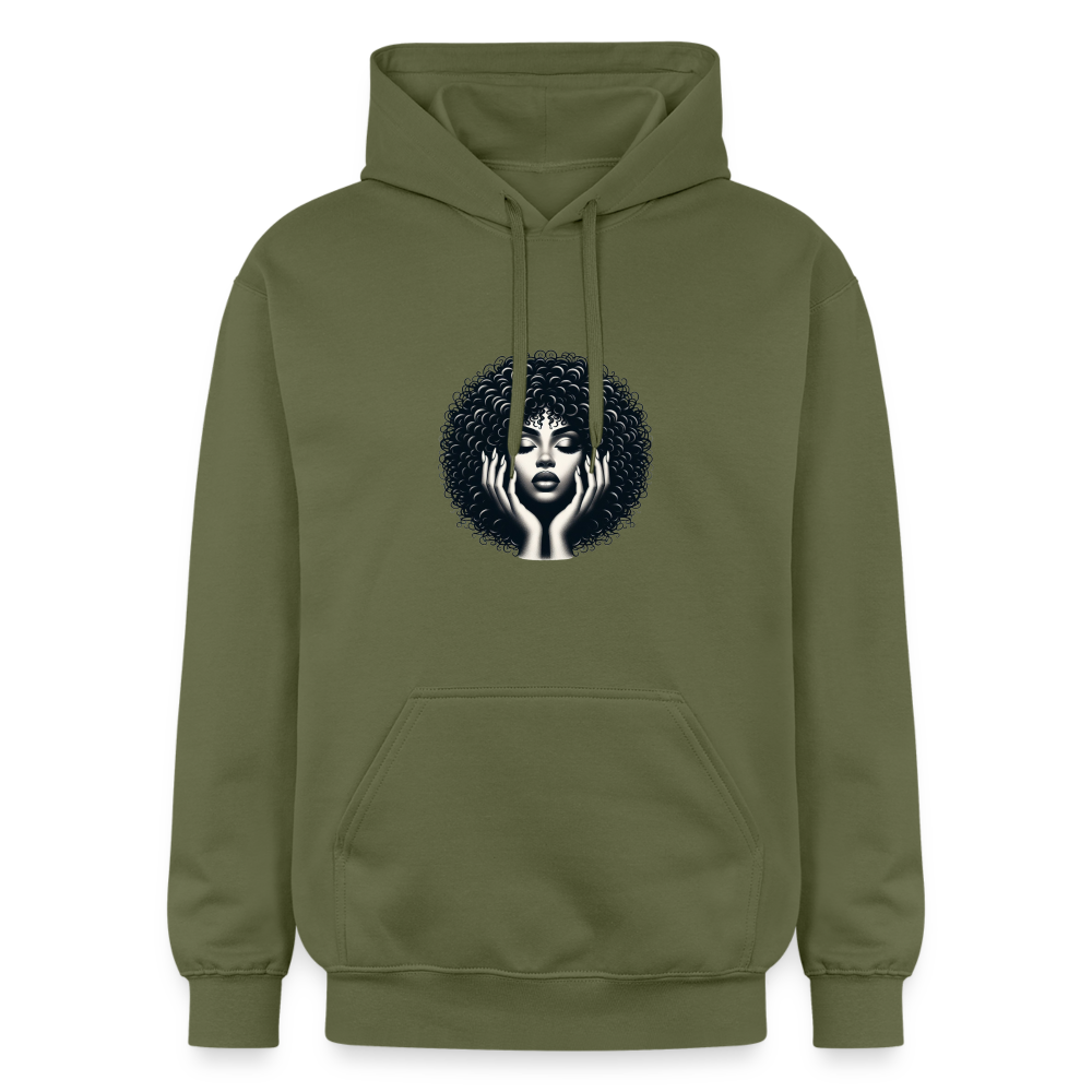 Sweat à capuche Softstyle® Gildan Unisexe - vert militaire
