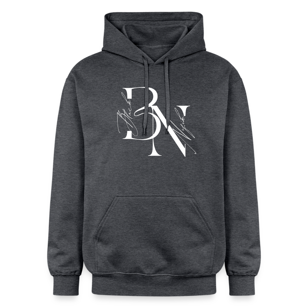 Sweat à capuche Soft Blacknifik - gris foncé chiné