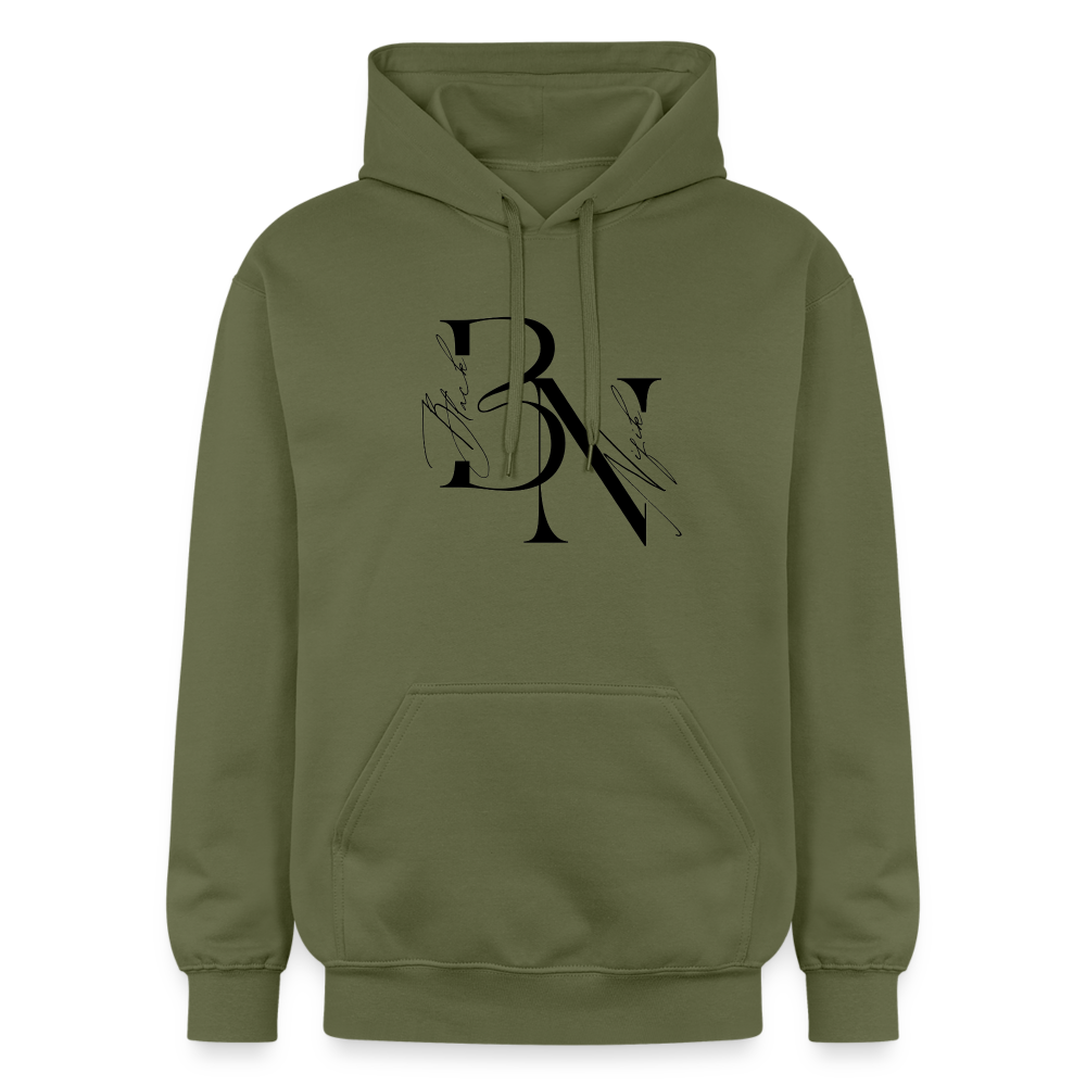 Sweat à capuche Softstyle Blacknifik - vert militaire