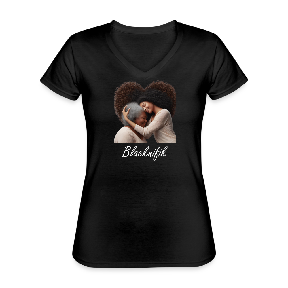 Tee-shirt classique col V Blacknfik - noir