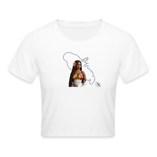 Crop top - blanc