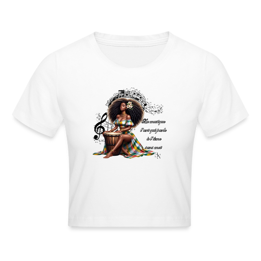 Crop top - blanc