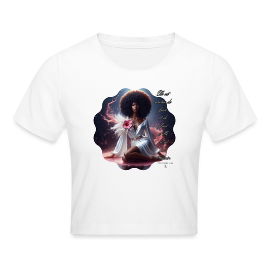 Crop top - blanc