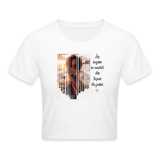 Crop top - blanc