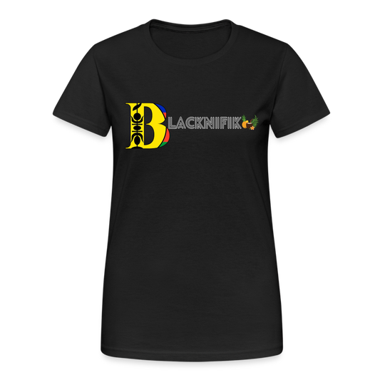 T-shirt Gildan épais femme - noir