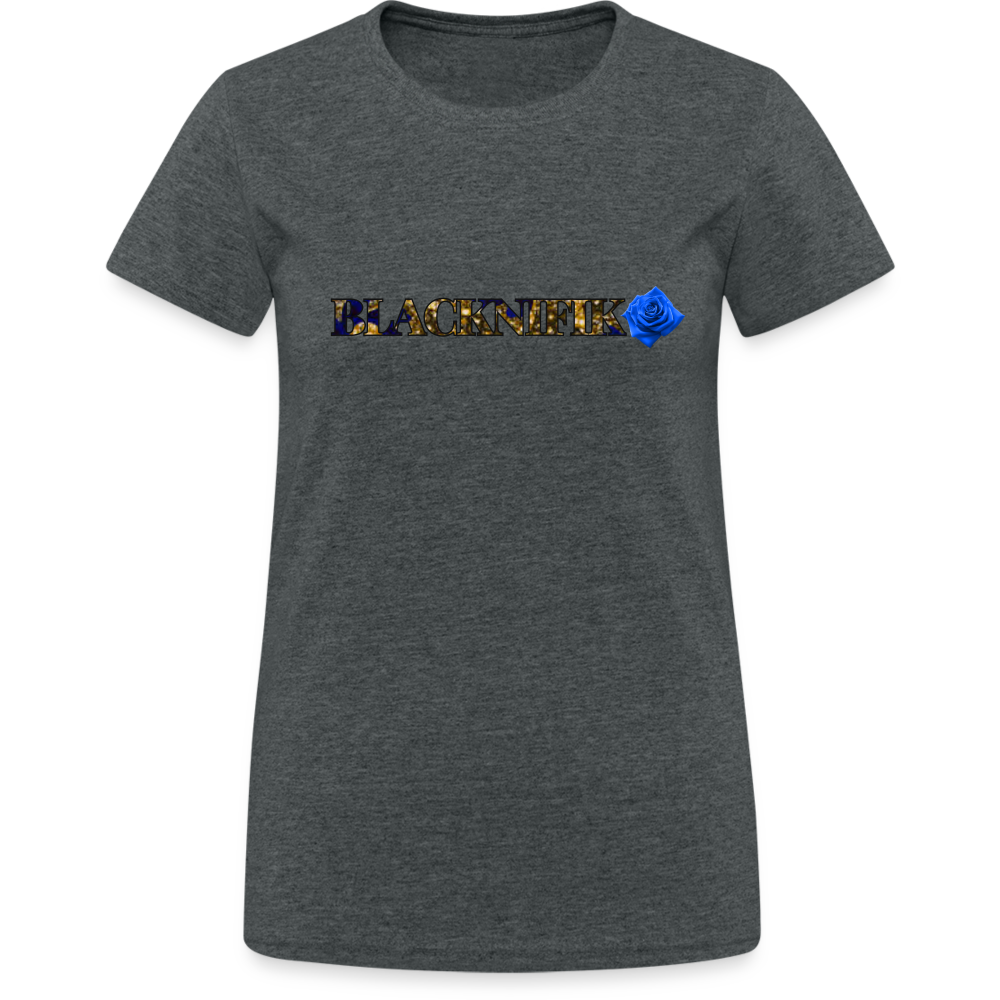 T-shirt Gildan épais femme - gris foncé chiné