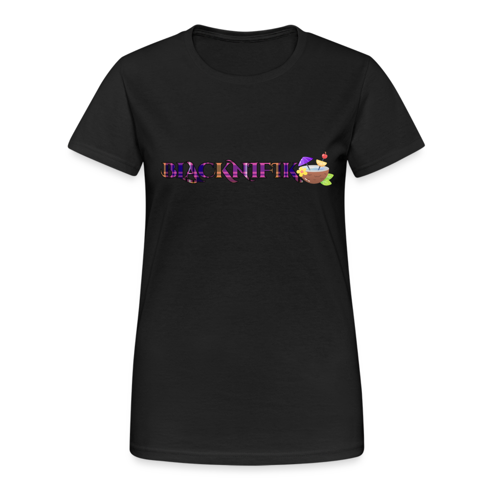 T-shirt Gildan épais femme - noir