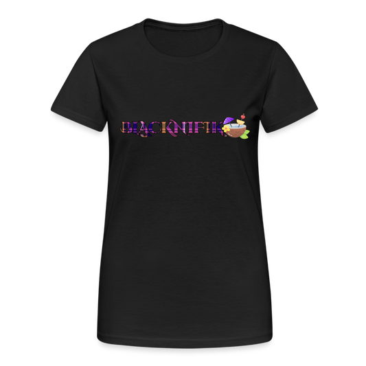 T-shirt Gildan épais femme - noir