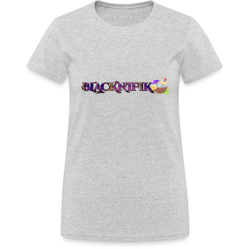 T-shirt Gildan épais femme - gris chiné