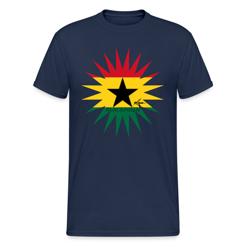 T-shirt Blacknifik Ghana - bleu marine