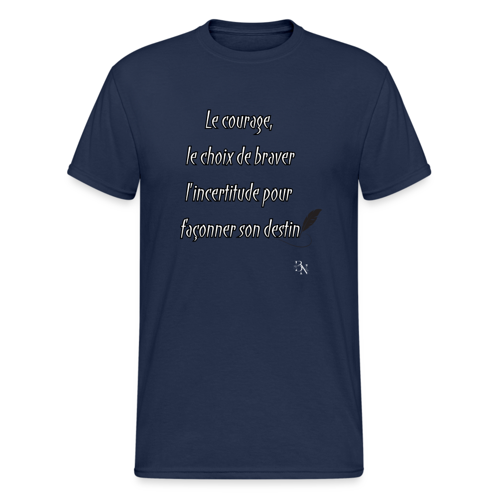 " Il était une citation" - bleu marine