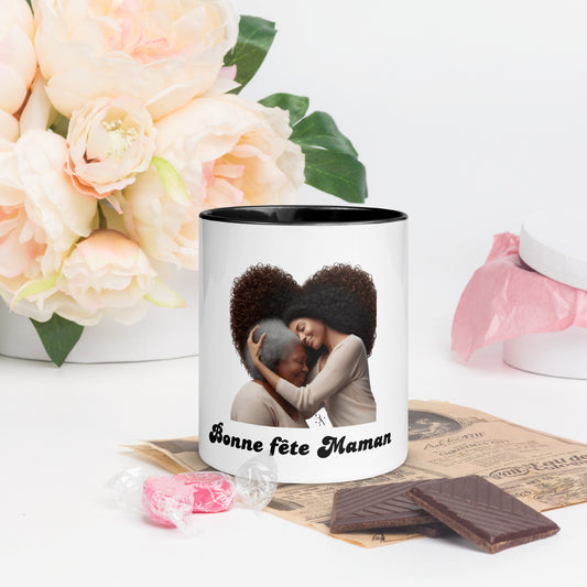 Mug à Intérieur Coloré Bonne Fête Maman
