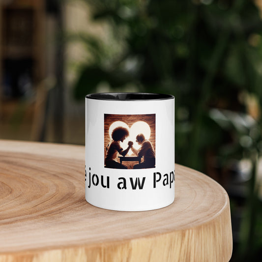 Mug à Intérieur Coloré Bonne fête Papa