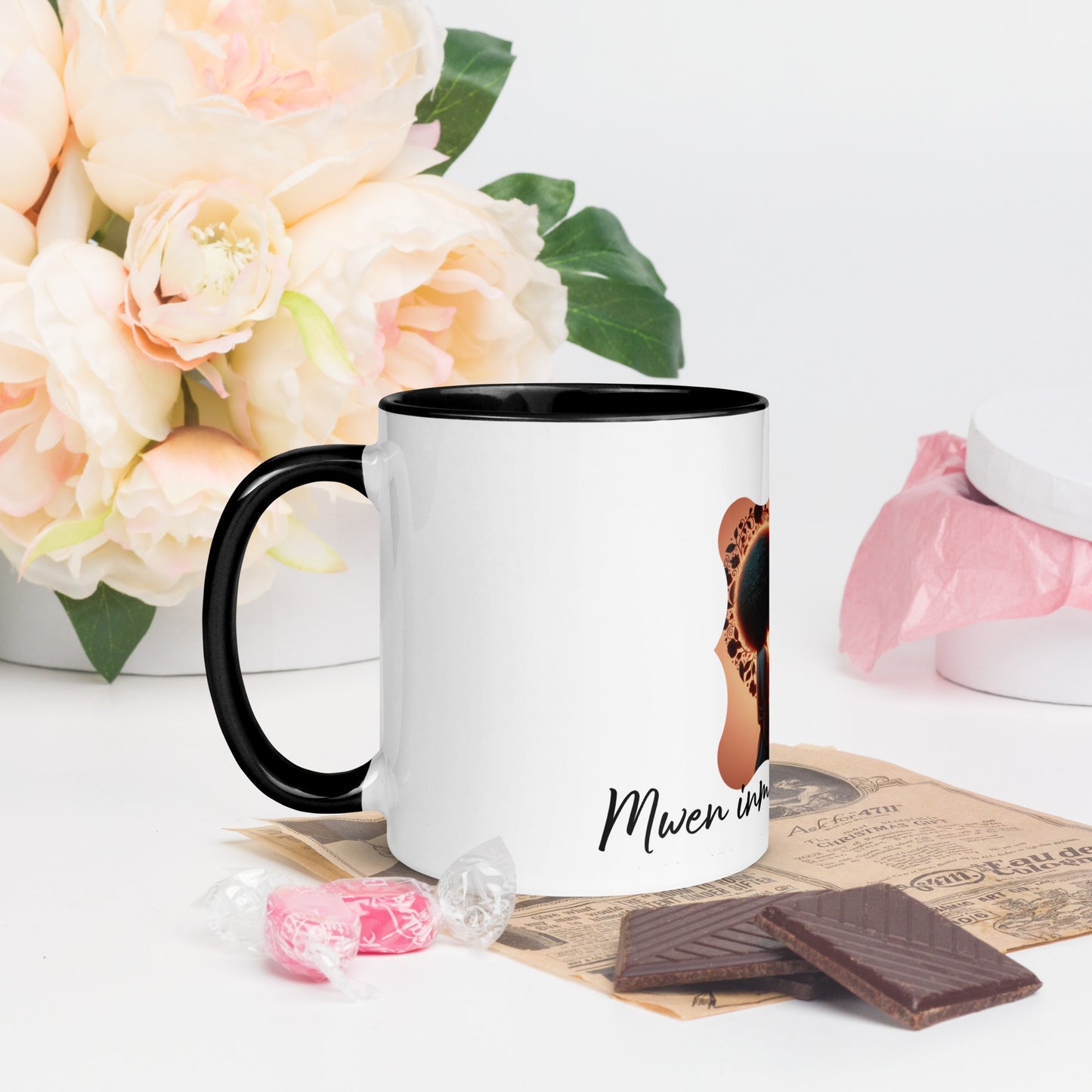 Mug à Intérieur Coloré Bonne Fête Maman