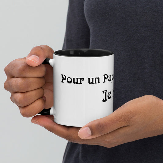 Mug à Intérieur Coloré Bonne fête Papa