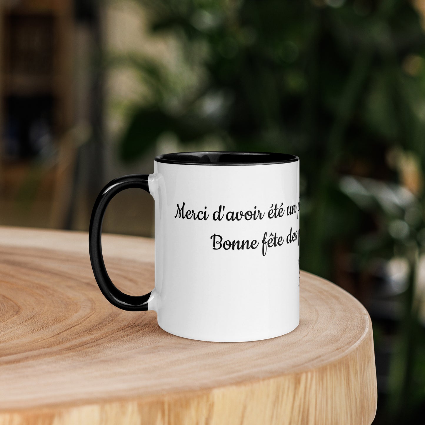 Mug à Intérieur Coloré Bonne fête Papa