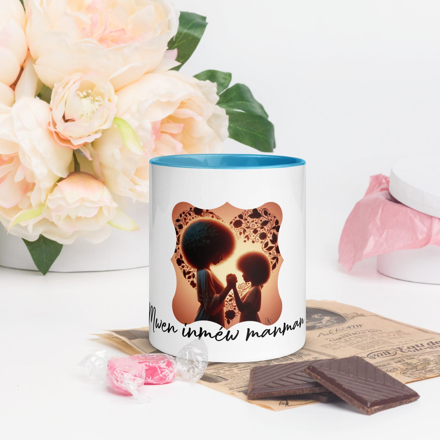 Mug à Intérieur Coloré Bonne Fête Maman