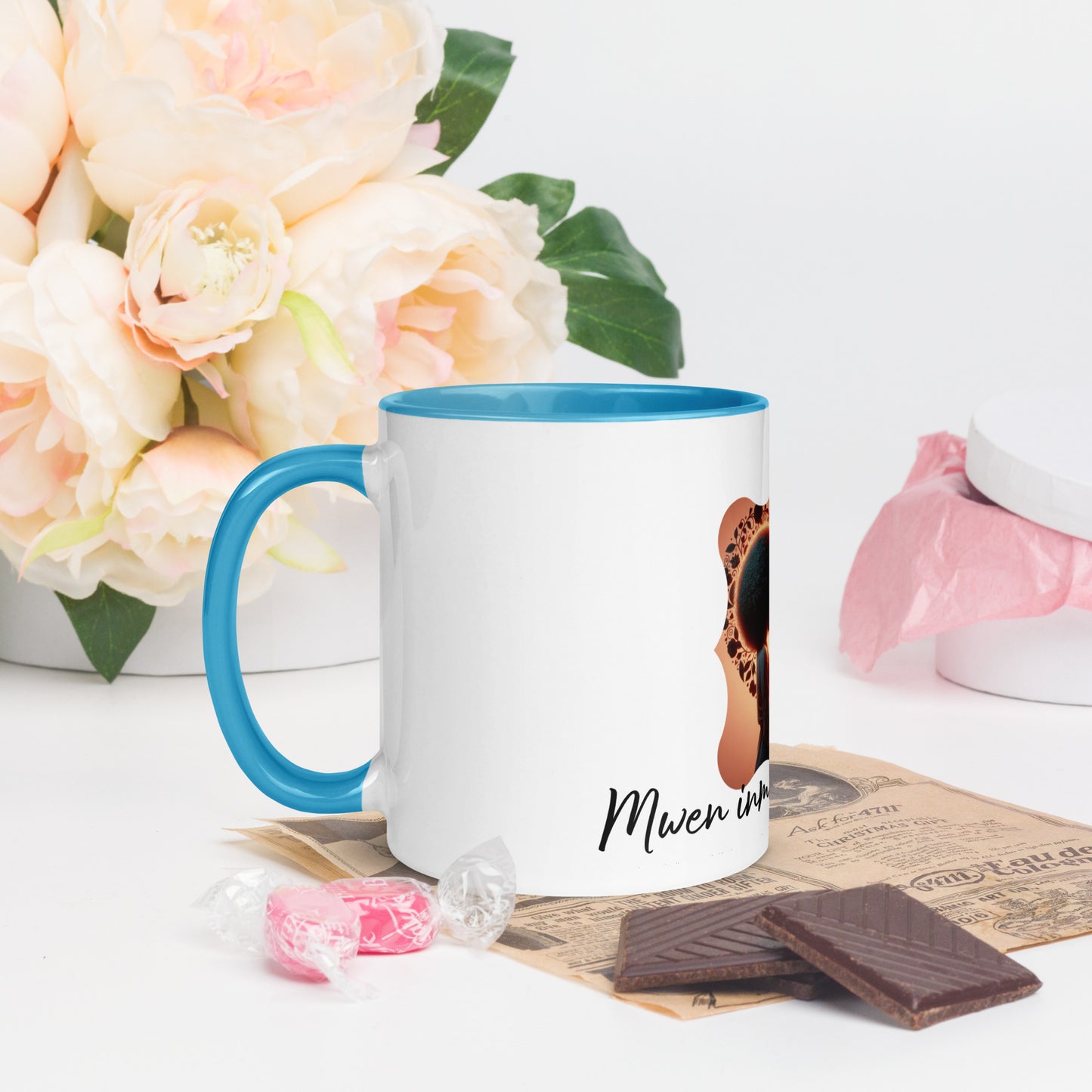 Mug à Intérieur Coloré Bonne Fête Maman