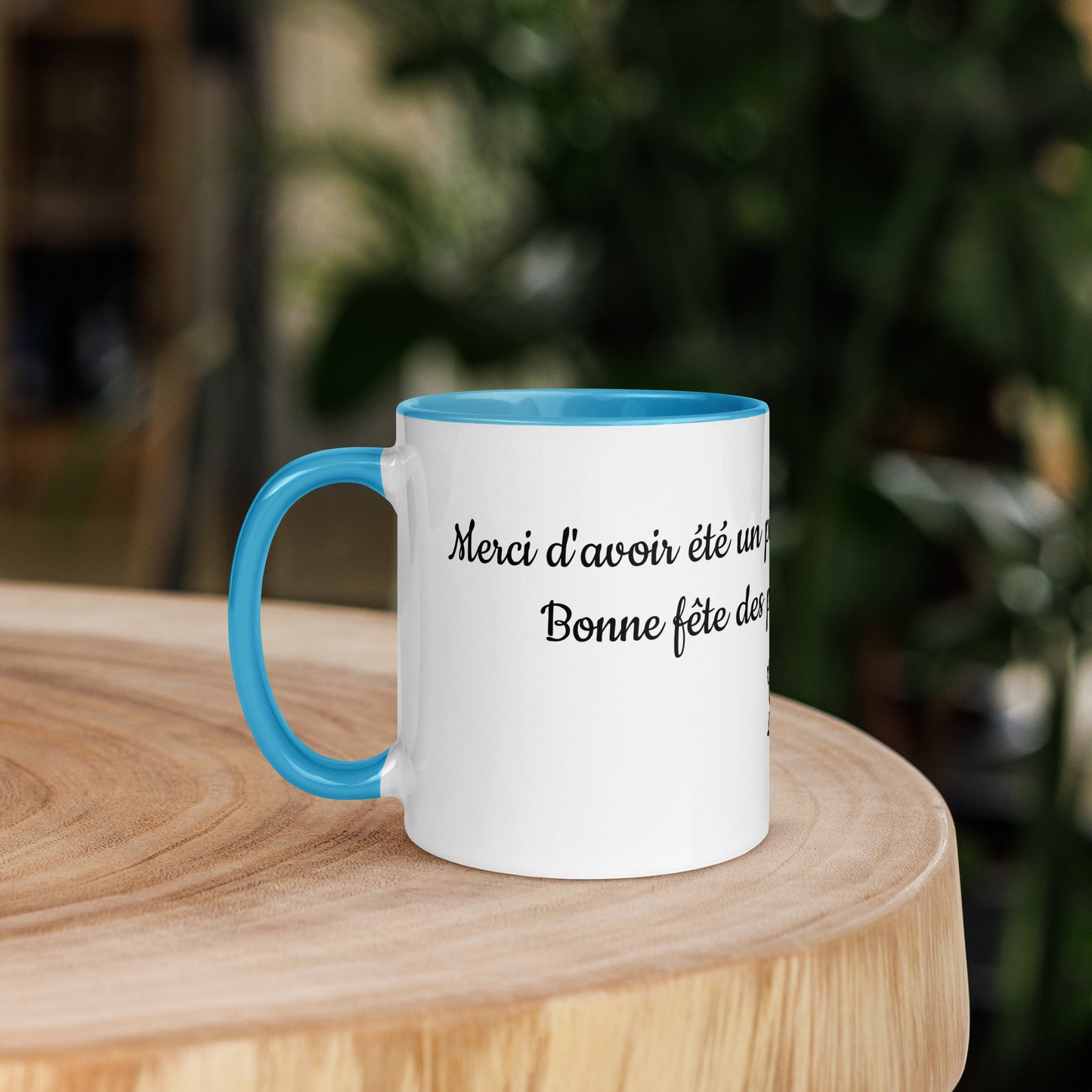 Mug à Intérieur Coloré Bonne fête Papa