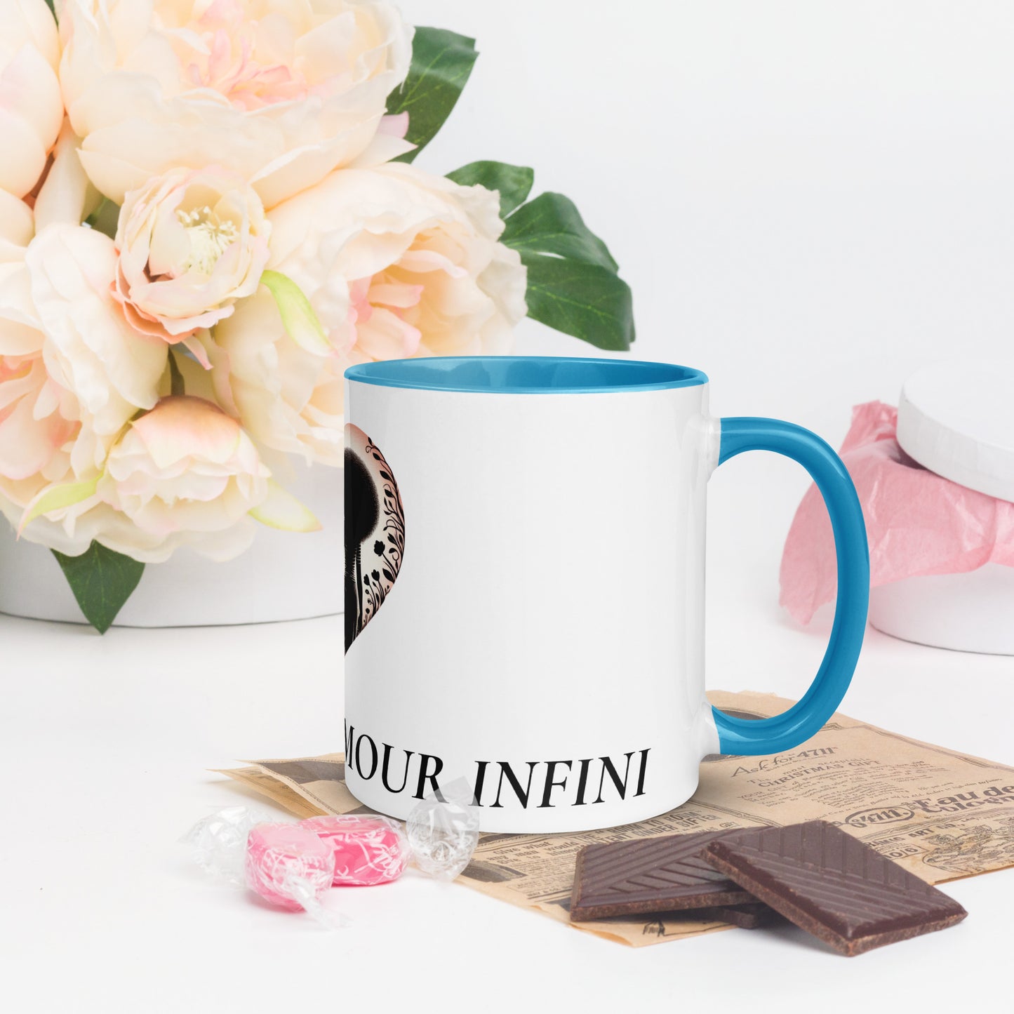 Mug à Intérieur Coloré Bonne fête Maman
