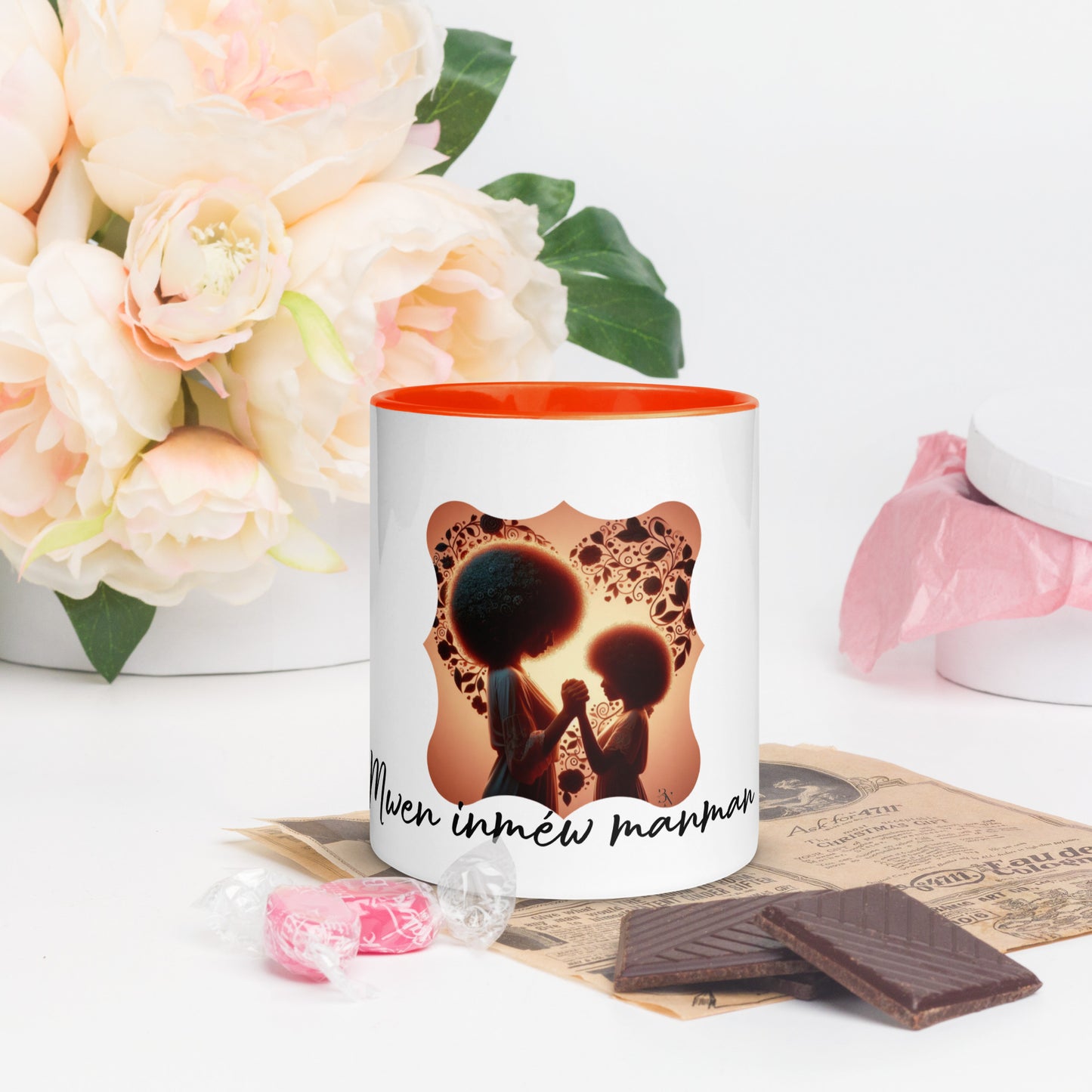 Mug à Intérieur Coloré Bonne Fête Maman