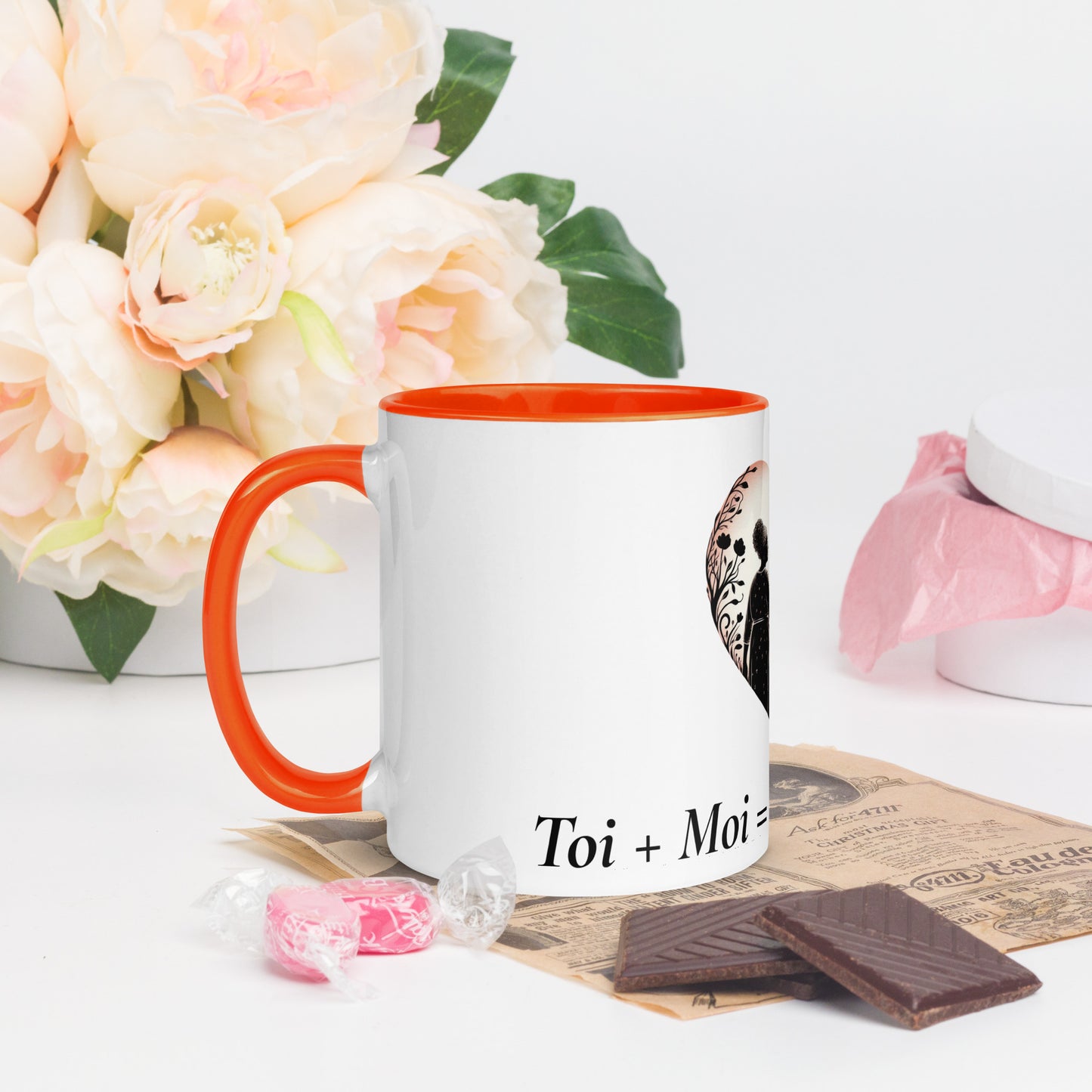 Mug à Intérieur Coloré Bonne fête Maman