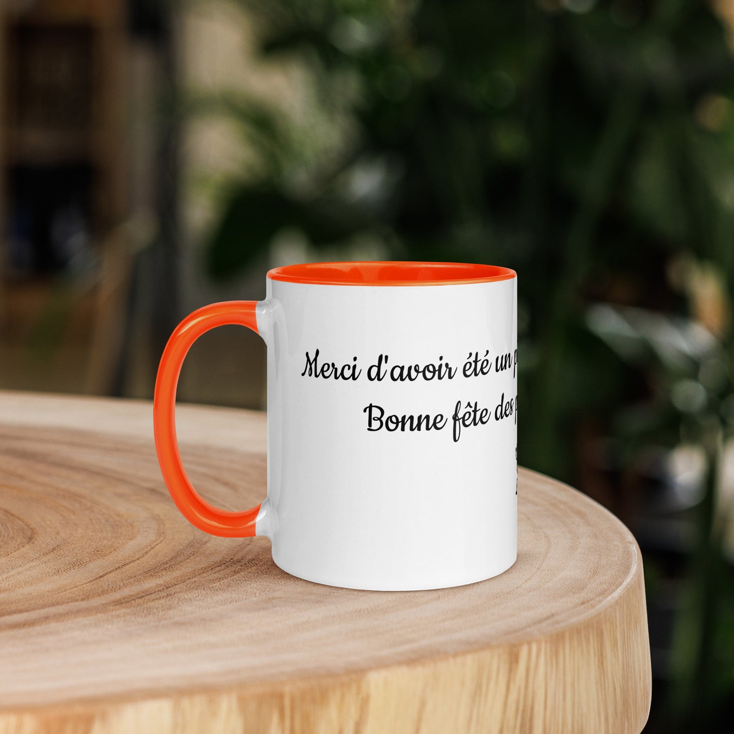Mug à Intérieur Coloré Bonne fête Papa