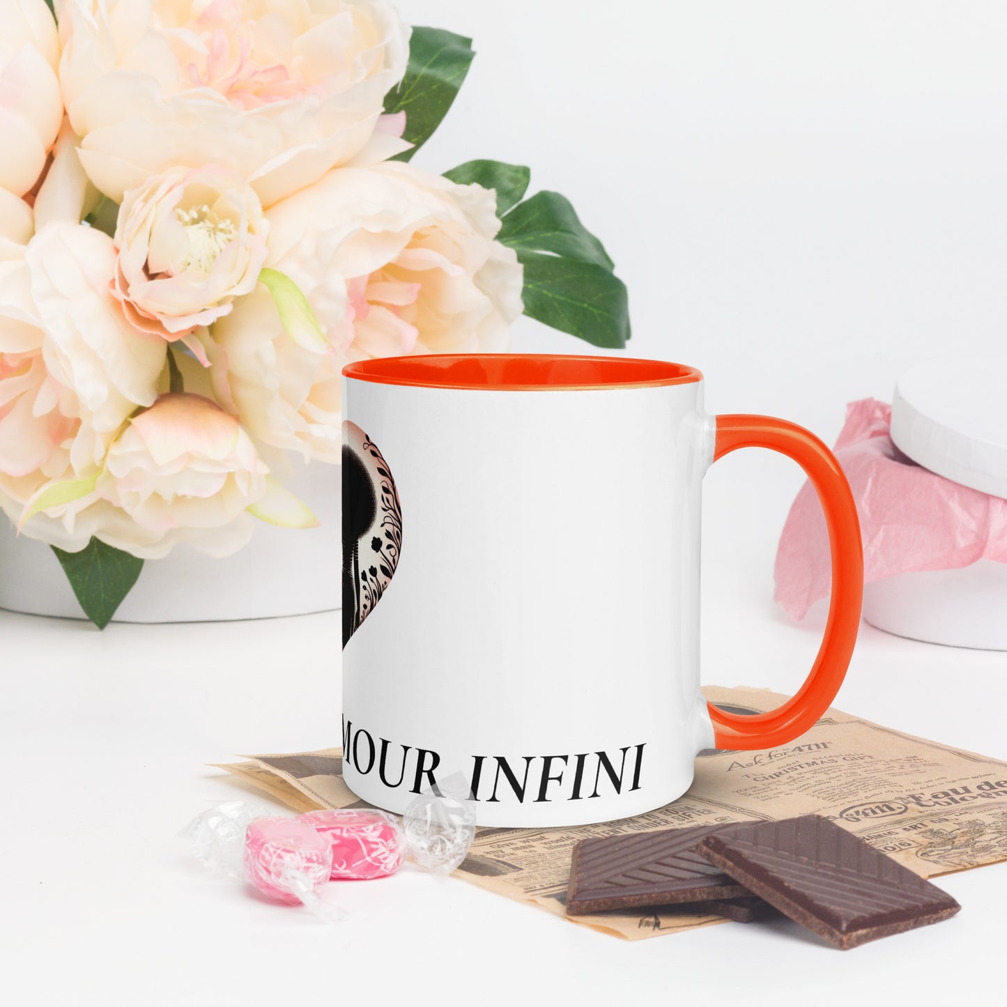 Mug à Intérieur Coloré Bonne fête Maman
