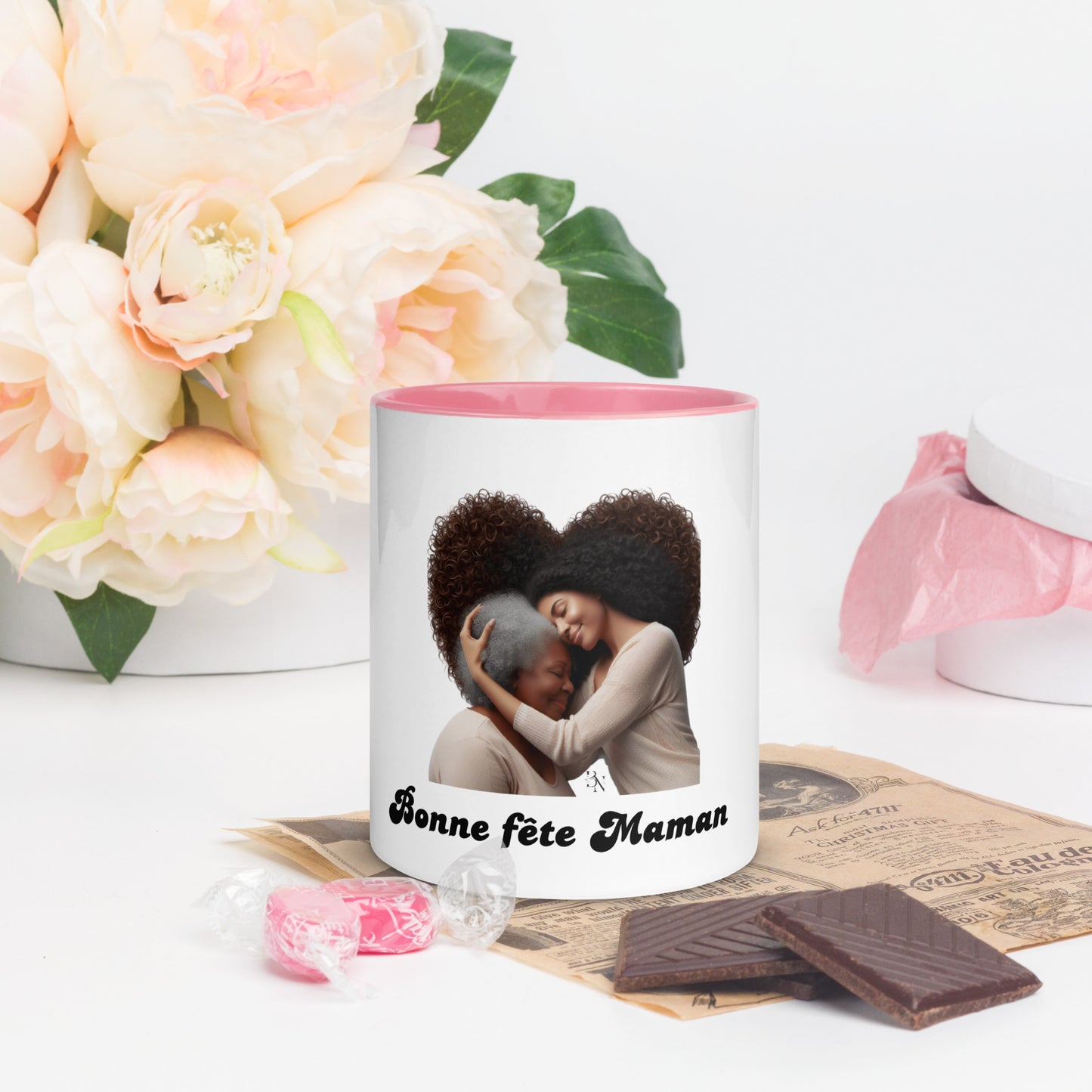 Mug à Intérieur Coloré Bonne Fête Maman