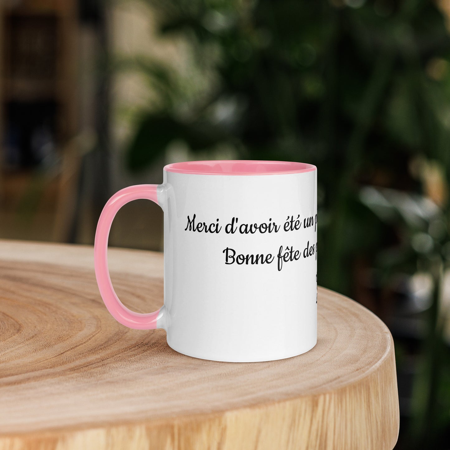 Mug à Intérieur Coloré Bonne fête Papa