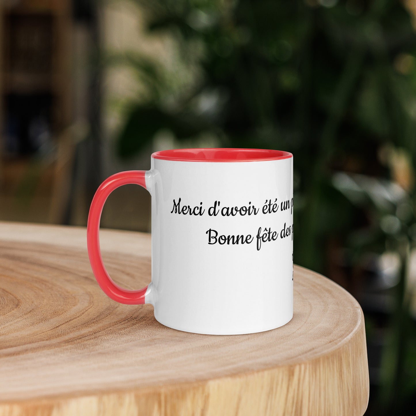Mug à Intérieur Coloré Bonne fête Papa