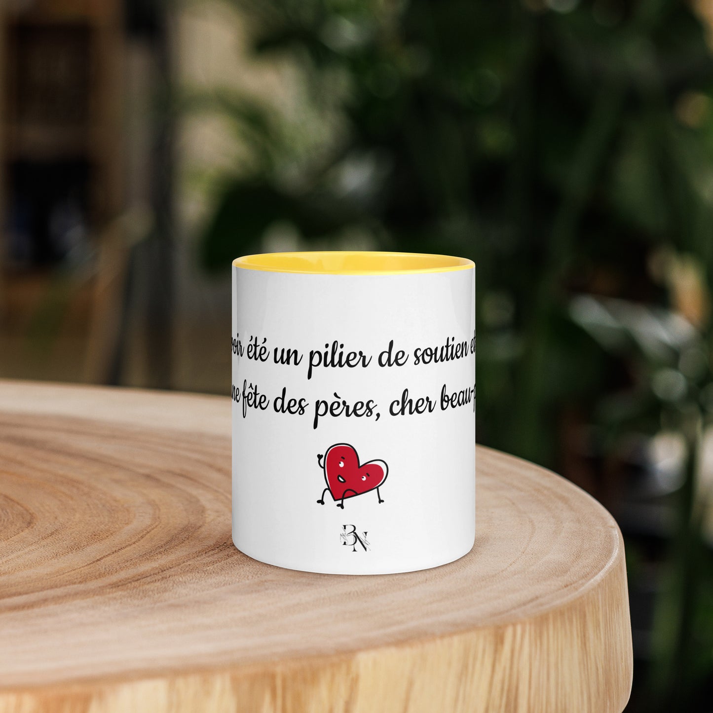 Mug à Intérieur Coloré Bonne fête Papa