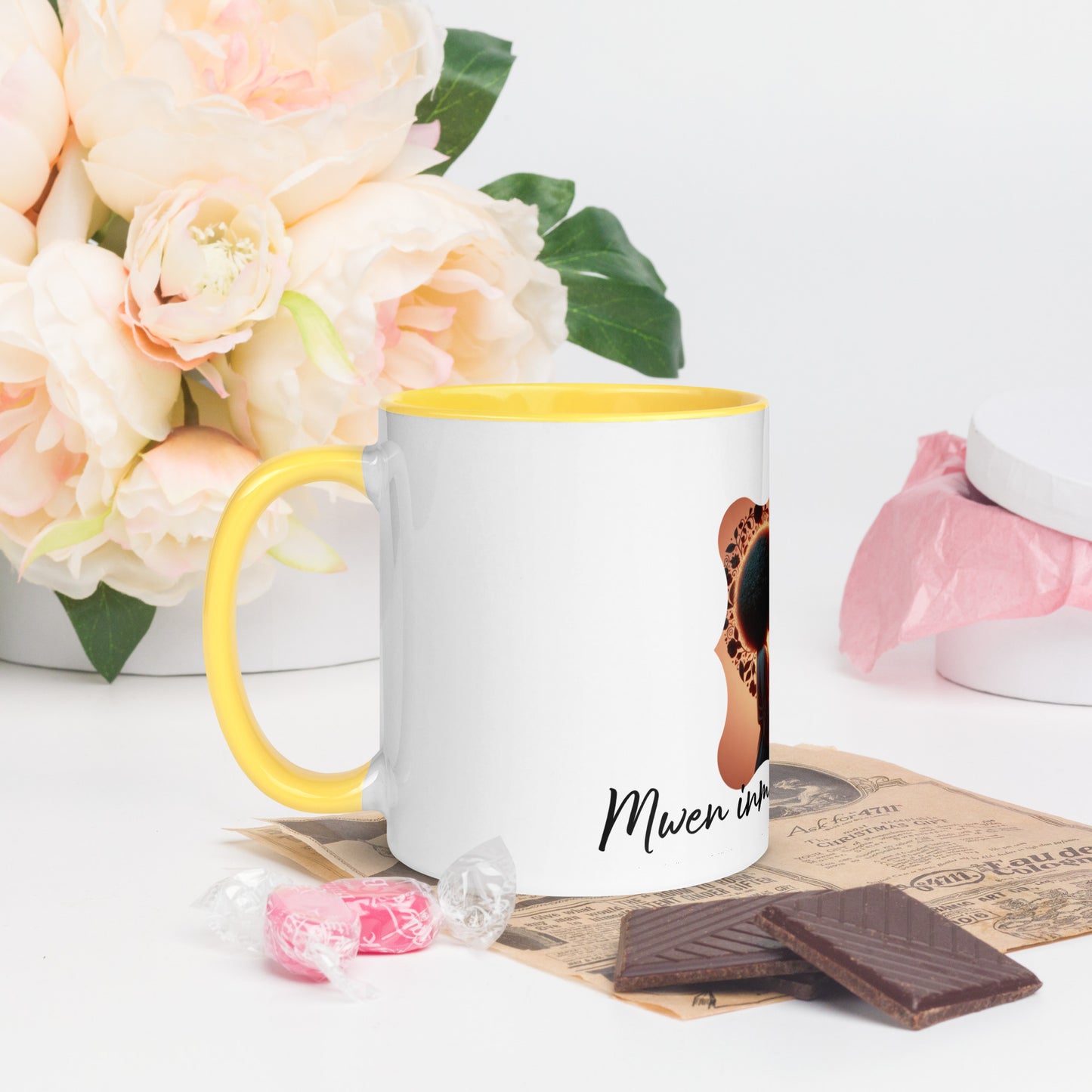 Mug à Intérieur Coloré Bonne Fête Maman