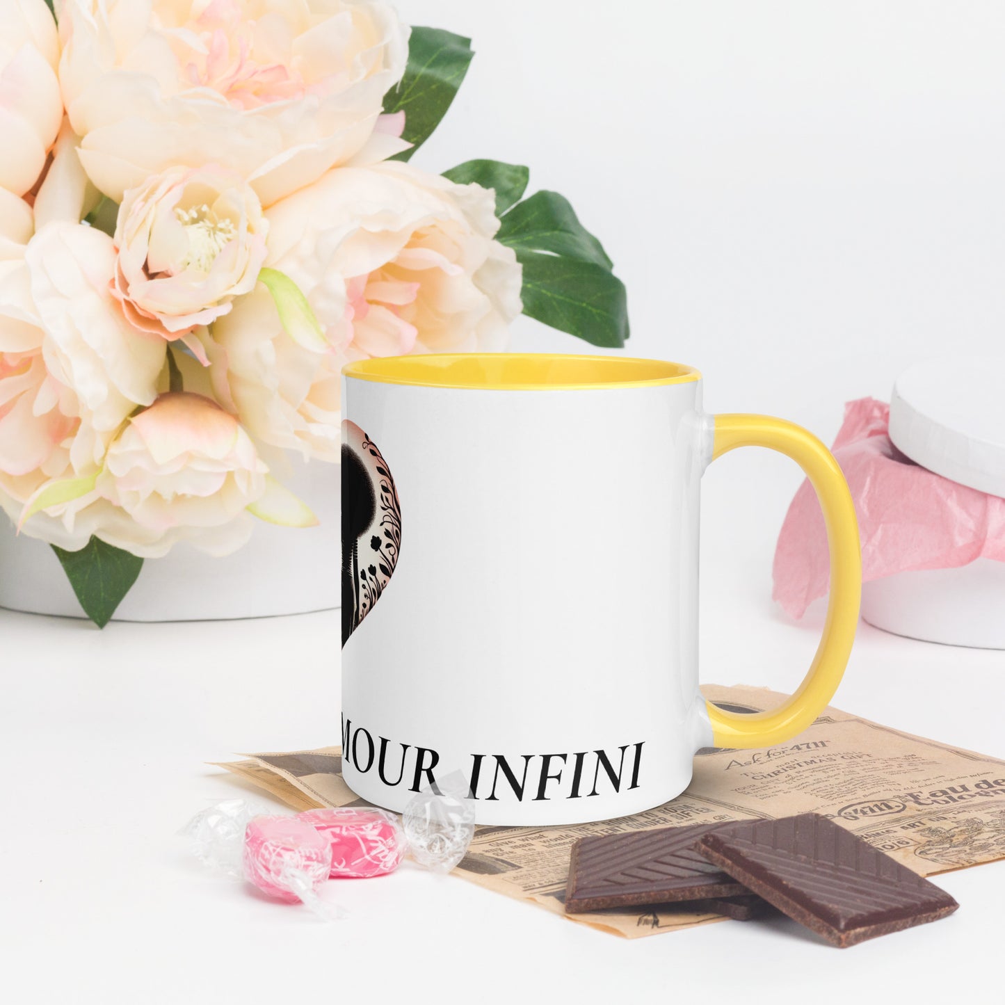 Mug à Intérieur Coloré Bonne fête Maman
